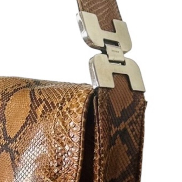 PRADA RARE 90’s VINTAGE SNAKE SKIN SHOULDER BAG - Picture 7 of 10